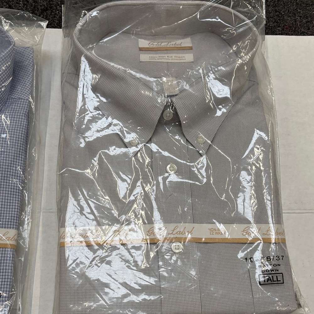6 Gold Label Men’s Dress Shirts - Picture 5 of 10